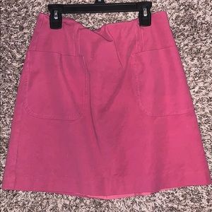 Pink mini skirt